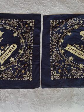 Pair of 100% COTTON Bandanas - brand new!